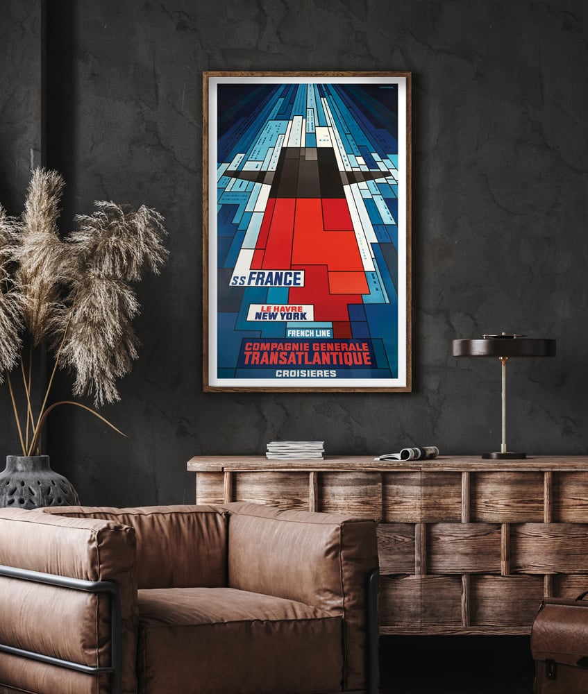 S.S. France to New York | John Bainbridge | 1962 | Wall Art Print