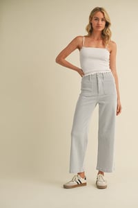Image 1 of Patch Pocket Wide Leg - LATE JAN