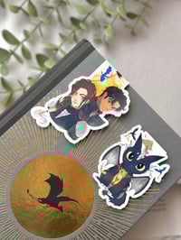 Colección Marcapáginas Magnéticos Ilustrados Alas de sangre.