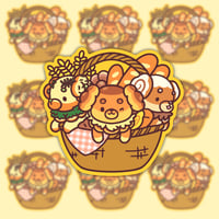 Dachsbun Bread Basket Vinyl Sticker