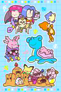 Chaotic Beach Sticker Sheet