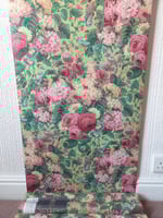 1990s Vintage Sanderson Wallpaper Rolls - Gardens of England Floral Chintz - (Set of 3 Rolls) thumbnail 2