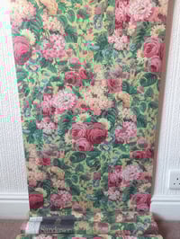 1990s Vintage Sanderson Wallpaper Rolls - Gardens of England Floral Chintz - (Set of 3 Rolls) – detail view 2