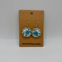 Floral Plate Earrings (#2038)