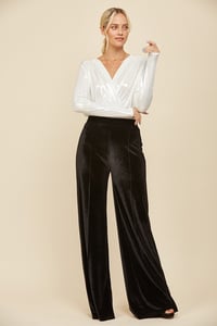 Image 6 of VELVET PALAZZO PANTS