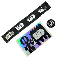 Image 3 of zombra - wristband, pin-back button & sticker