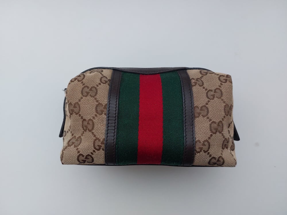 Image of Gucci GG monogram small  bag/ cosmetic case/ pouch