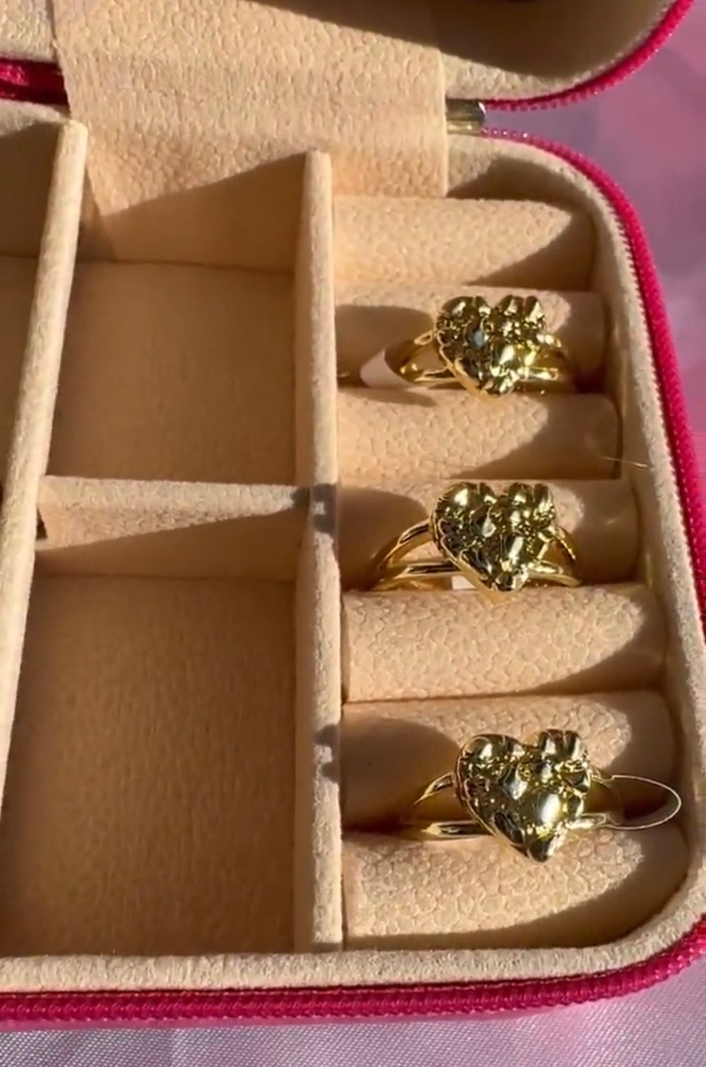 Image of Nugget heart ring 