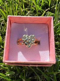 Image 8 of Nugget heart ring 