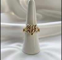 Image 10 of Nugget heart ring 