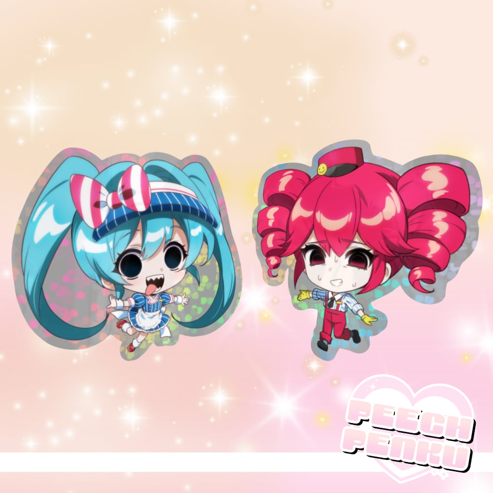 Image of 🌀 Mesmerizer Duo CORRUPT • Glitter Sticker Set 🌀