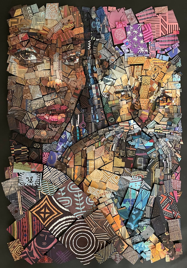 Image of THE AFRICAN BRICKS “Wild Cats” 60 x 90 cm