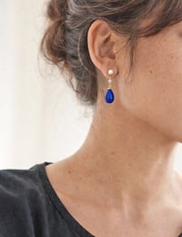 Image 4 of Midnight Blue Drop Earring