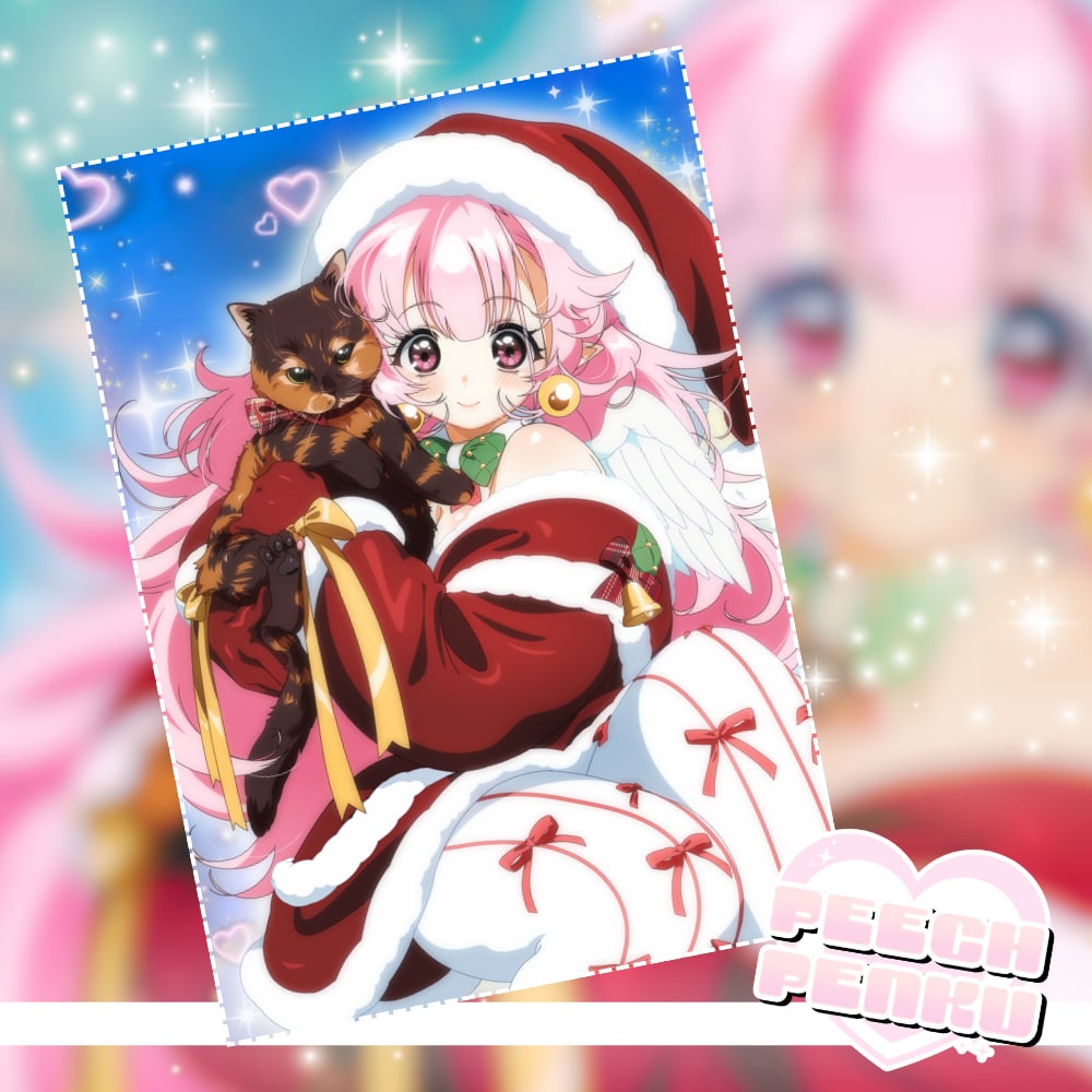 Image of 🎄 Shuchi & Donut • 2025 Christmas Mini Print 🎄
