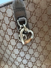 Image 2 of Gucci GG Lurex Heart Bit Tote Bag