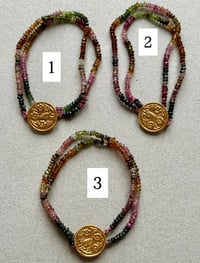 Image 2 of Colliers Delphes tourmalines multicolores 