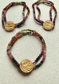 Image 3 of Colliers Delphes tourmalines multicolores 