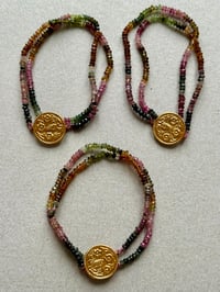 Image 4 of Colliers Delphes tourmalines multicolores 