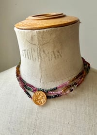 Image 7 of Colliers Delphes tourmalines multicolores 