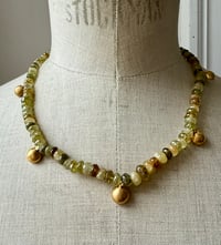 Image 1 of Collier Meteora en grenats verts 