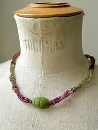 Image 3 of Collier Scarabée et spinelles 