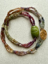 Image 1 of Collier Scarabée et spinelles 