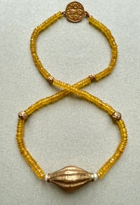 Image 1 of  Collier saphirs jaunes 