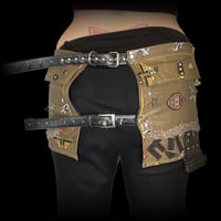Image 4 of Military distressed bone brat apocalypse mini skirt