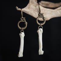Bronze Serpent Bone Earrings