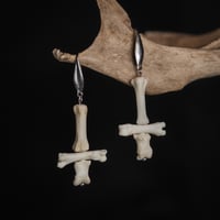 Bone Cross Earrings