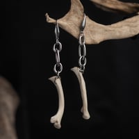 Steel Chain Bone Earrings