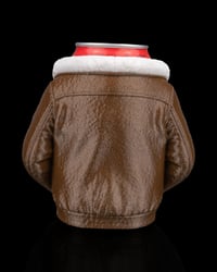 Image 3 of 3D Printed Leather Jacket Can Holder – Drink Cooler Gift