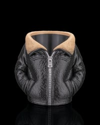 Image 4 of 3D Printed Leather Jacket Can Holder – Drink Cooler Gift