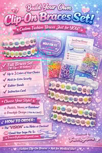 🦷✨ Build Your Own Clip-On Braces Set