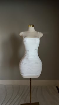 Image 1 of Lucia bow mini dress