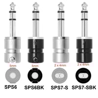 Image 1 of SquarePlug Straight TRS Bal/Stereo 1/4" Plug