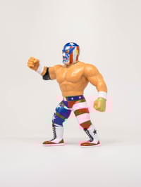 Image 2 of PREORDER: PATRIOT DEL WILKES 4.5 INCH RETRO WRESTLE-SOMETHING WRESTLERS SERIES 5 FIGURE BY FC TOYS