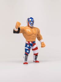 Image 4 of PREORDER: PATRIOT DEL WILKES 4.5 INCH RETRO WRESTLE-SOMETHING WRESTLERS SERIES 5 FIGURE BY FC TOYS