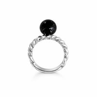 Image 1 of Eclipse Onyx Sphere Ring