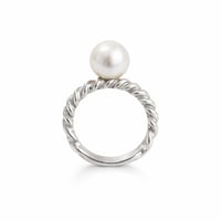 Image 1 of Pure Pearl Sphere Ring