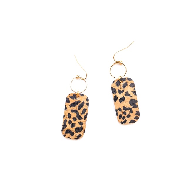 Denise Leopard Print Earrings