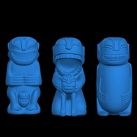 Image 1 of Cannibal Trio STL Files for 3D Printing