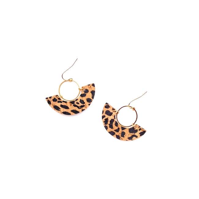 Dahlia Leopard Statement Earrings 