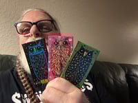 Image 2 of Tiny Free Verse Owls / 3-Piece Micro Art Set & Zine Series, Vol. 2 / #4 of 65