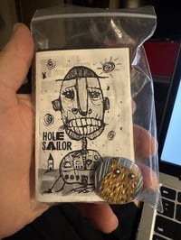 Image 1 of Kevin Seconds - Tiny Free Verse Owls / 3-Piece Micro Art Set & Zine Series, Vol. 2 / #6 of 65