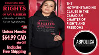 Image 2 of AIA- Removing The Rights For Any is Removal for All Albertans- Hoodie