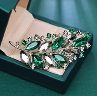 Image 1 of Diamonds Leaf Brooch 