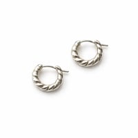Image 1 of Rope Hoop Earring