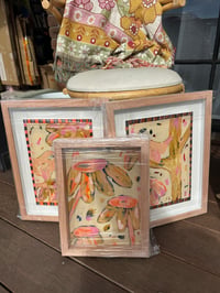Image 2 of Framed soft birds and flowers 