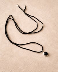 Image 5 of Victorian Onyx Pendant Necklace